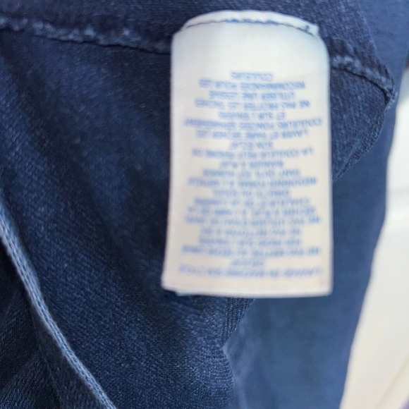 Boden  denim dress knee length 3/4 sleeves Size 14 women’s pockets boho preppy - Picture 6 of 11